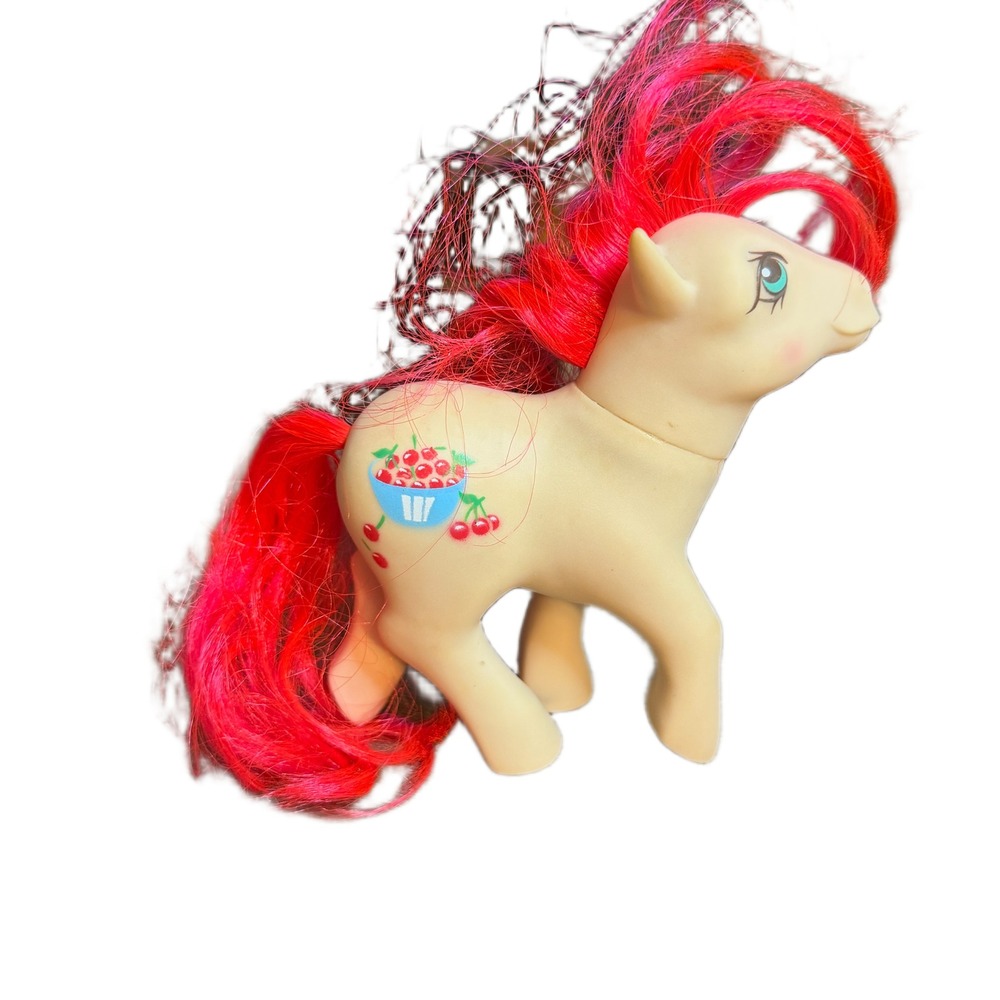 Vintage Hasbro My Little Pony G1 Cherries Jubilee 1984 Peach Earth Pony Toy